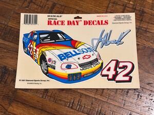 Vintage 42 Joe Nemechek Racing Staticals Race Day Decals 1997 BellSouth